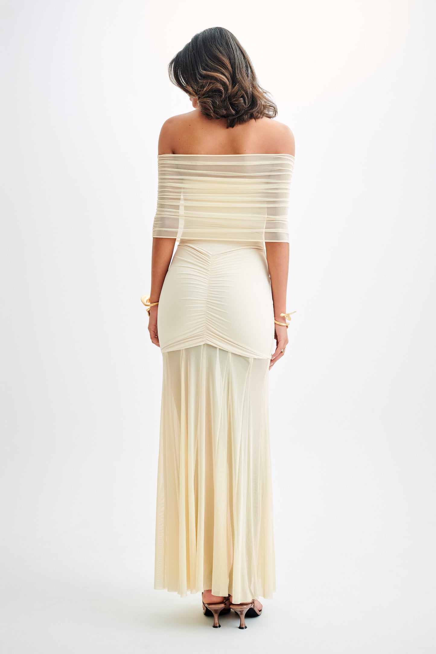 Seraphina Off-Shoulder Mesh Dress