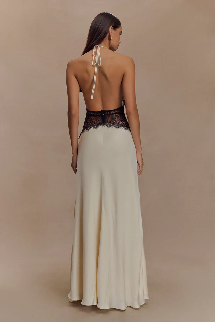 Emora Satin Maxi Dress