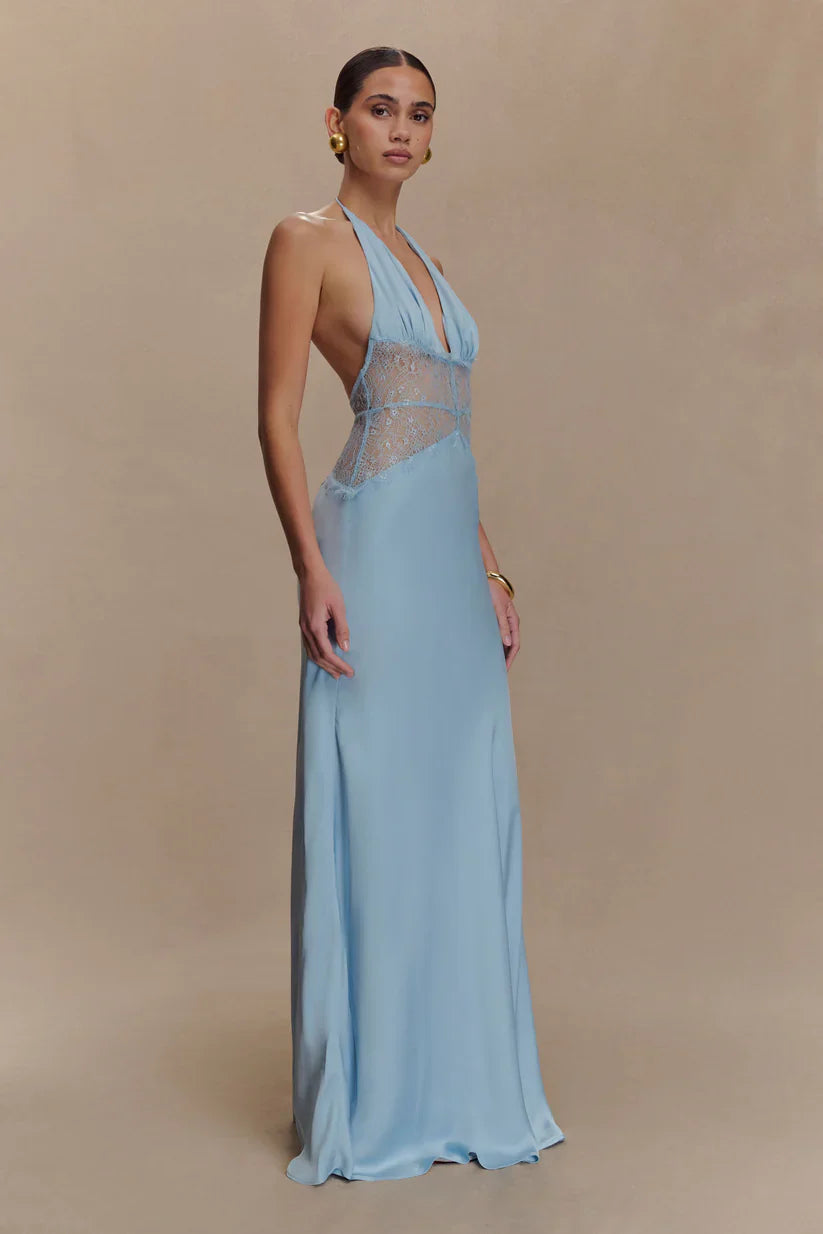 Emora Satin Maxi Dress