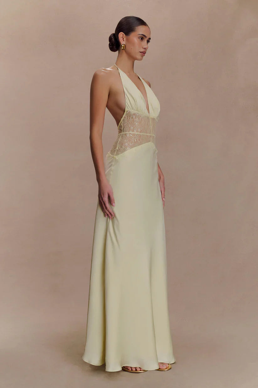 Emora Satin Maxi Dress
