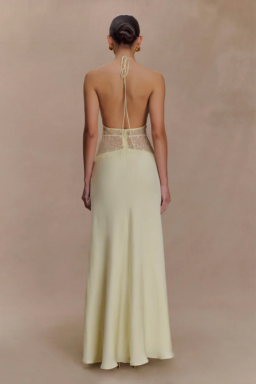 Emora Satin Maxi Dress