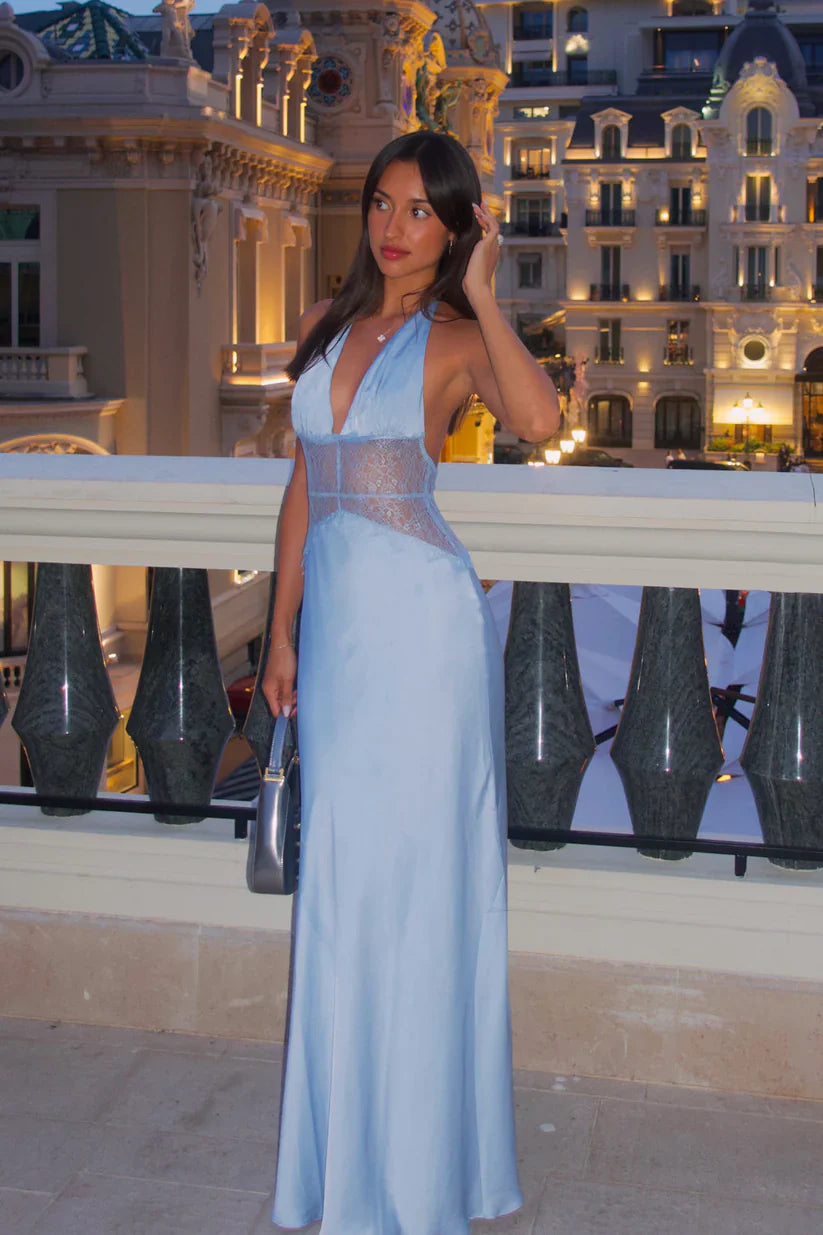Emora Satin Maxi Dress