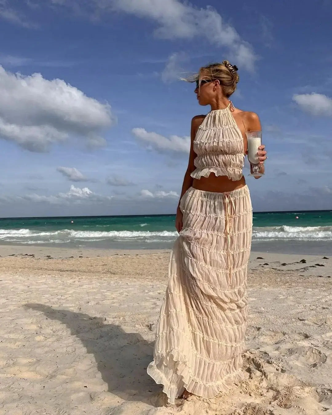 LioraGrace™ Two-Piece Halter Set