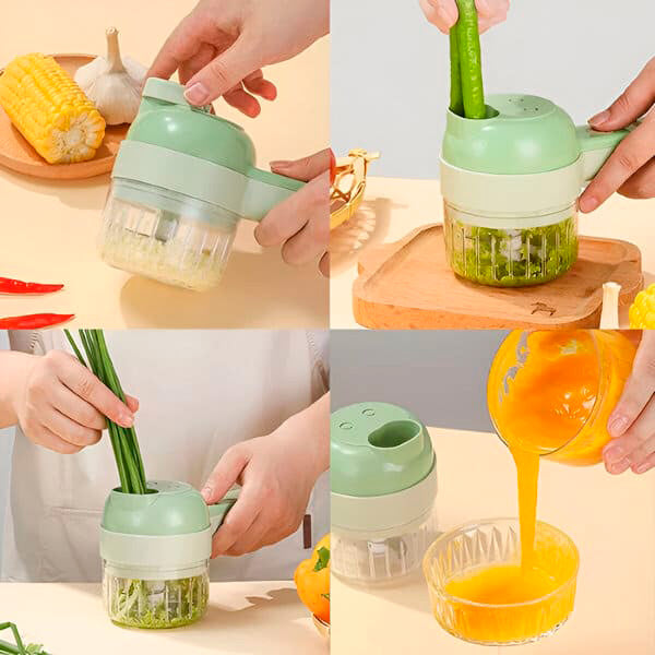 KitchenEase™ 4-in-1 groentesnijder