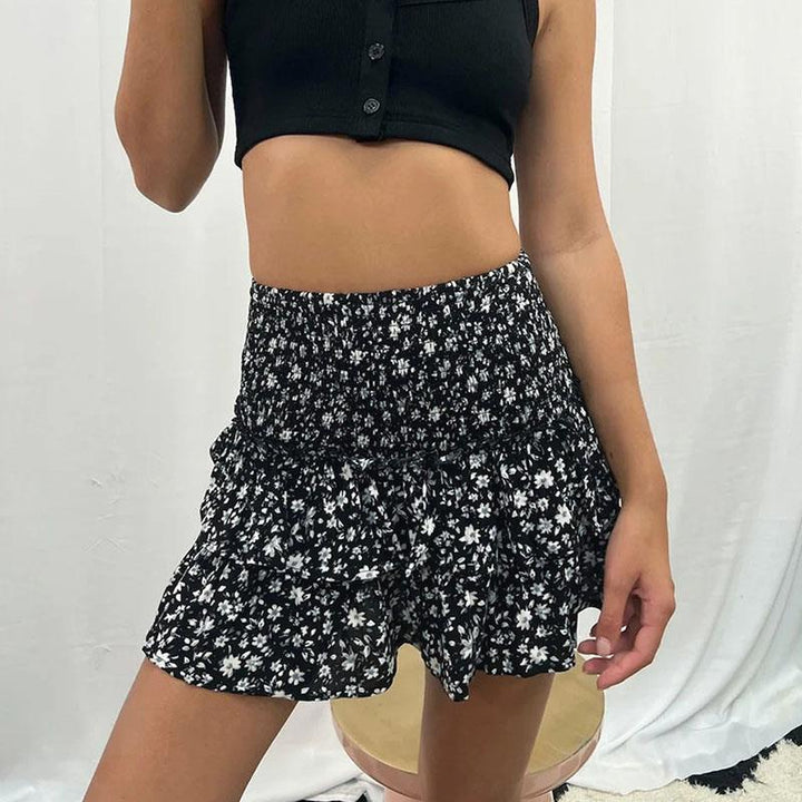 LunaFlair™ Ruffled Midi Skir