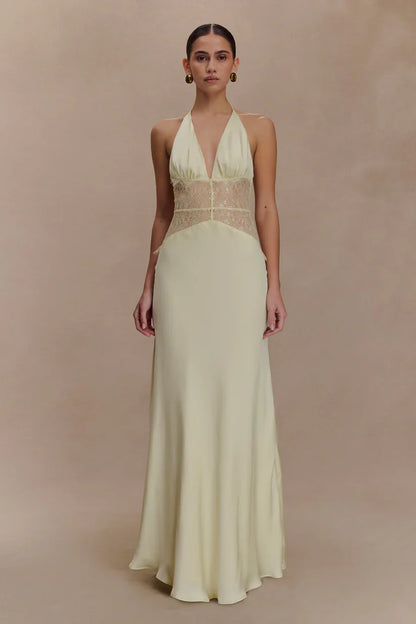 Emora Satin Maxi Dress