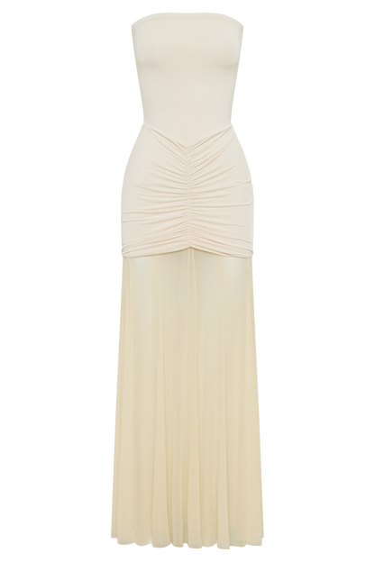 Seraphina Off-Shoulder Mesh Dress