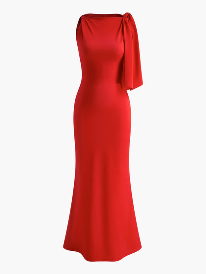 Selvia™ – One Shoulder Maxi Dress