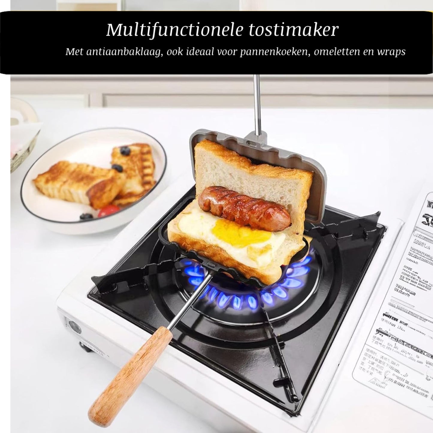 ToastMaster™ | Perfecte toast & grill in één!