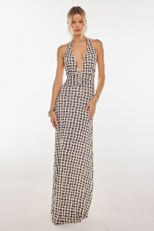 Selira Halter Maxi Dress